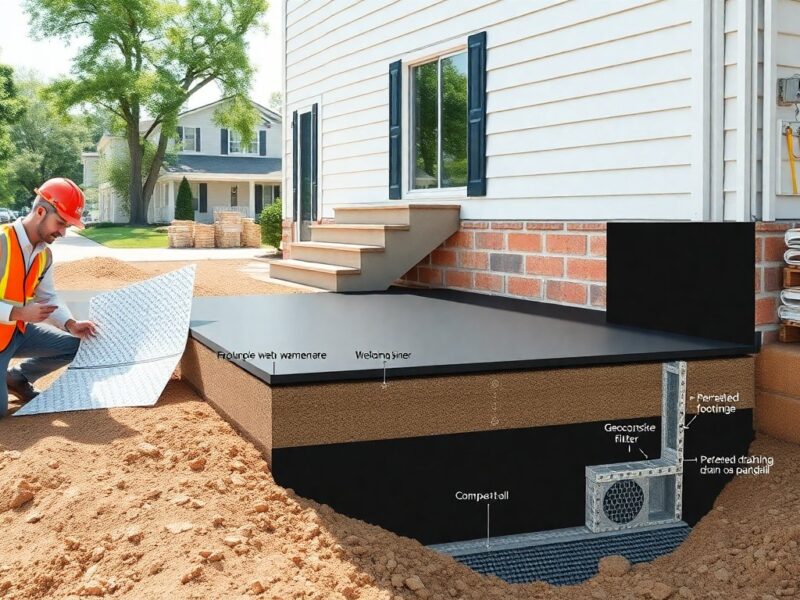 unique addressing water drainage membrane structural middleclasshomes
